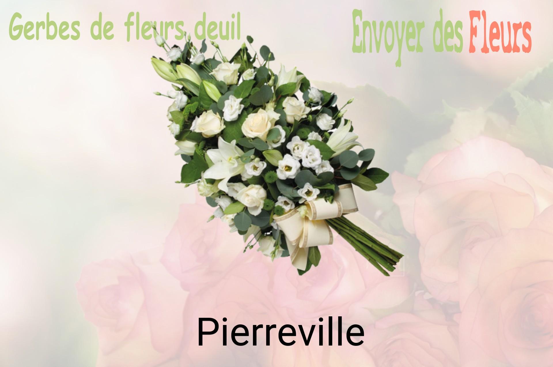 Gerbe de fleurs de deuil livrée à Pierreville